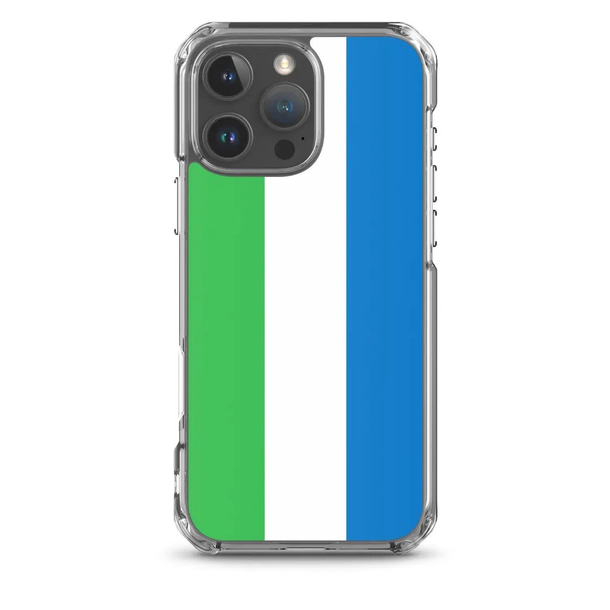 Coque iphone drapeau sierra leone souple antichoc transparente