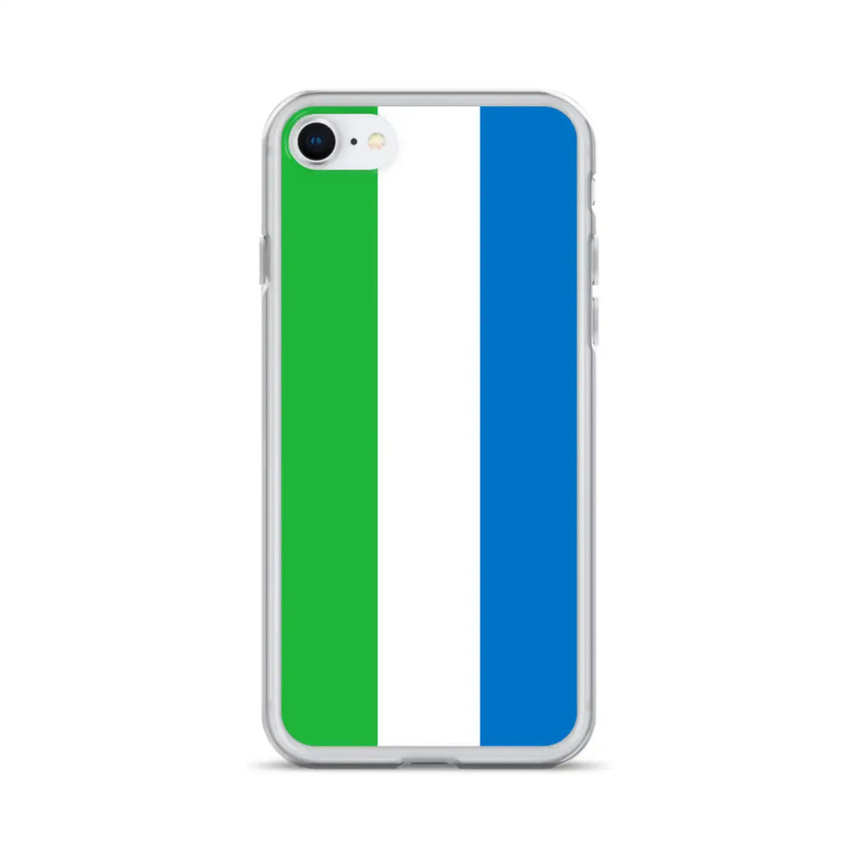 Coque iphone drapeau sierra leone souple antichoc transparente