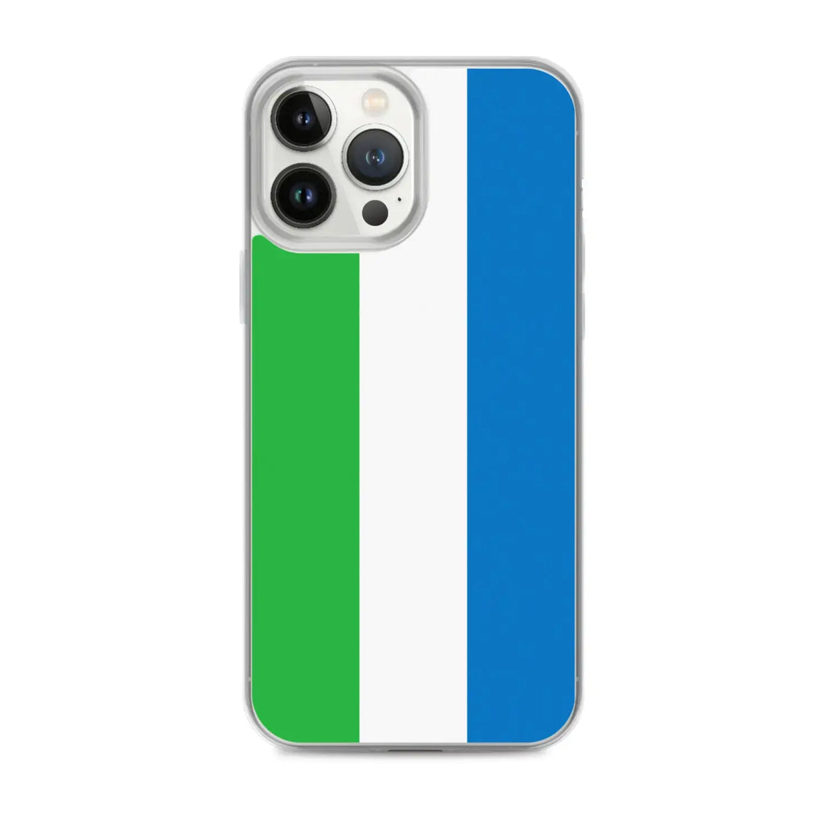 Coque iphone drapeau sierra leone souple antichoc transparente