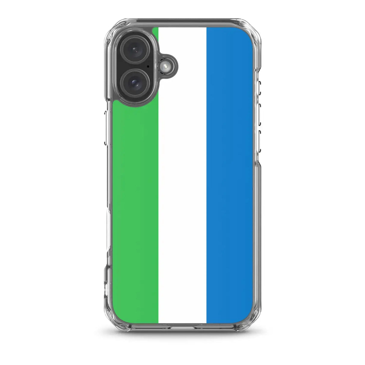 Coque iphone drapeau sierra leone souple antichoc transparente