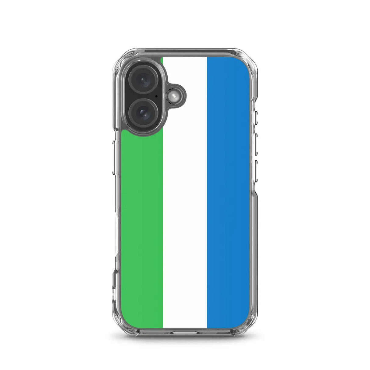 Coque iphone drapeau sierra leone souple antichoc transparente