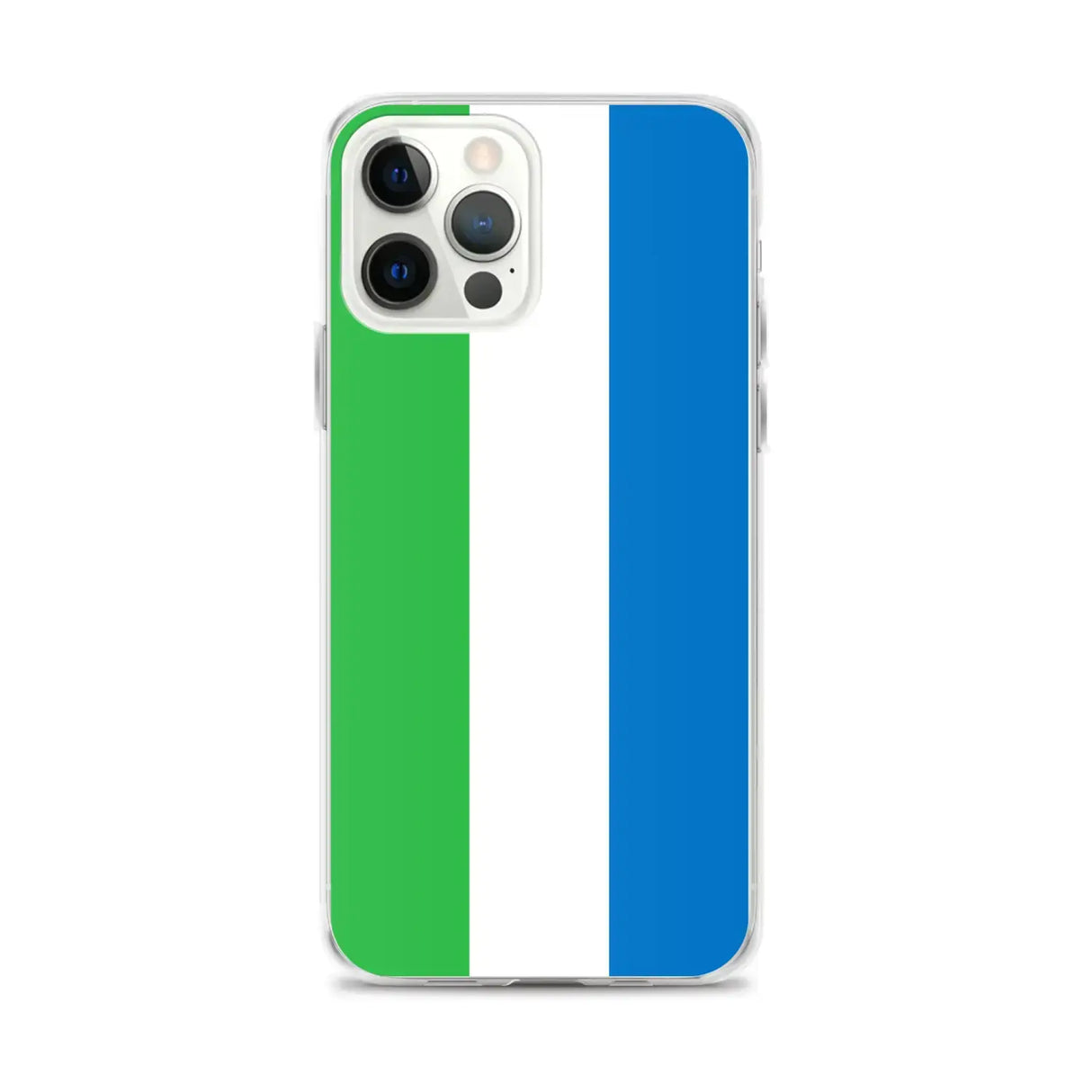 Coque iphone drapeau sierra leone souple antichoc transparente