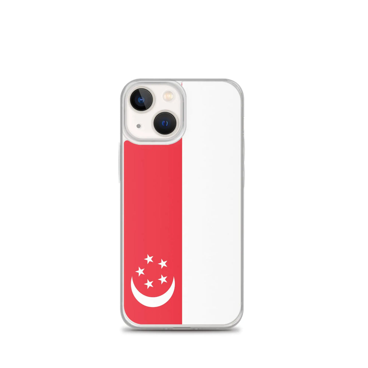 Coque iphone drapeau singapour souple antichoc transparente
