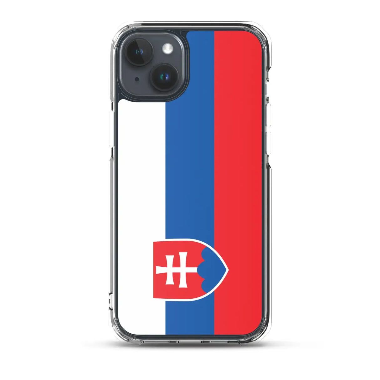 Coque iphone drapeau slovaquie souple antichoc transparente