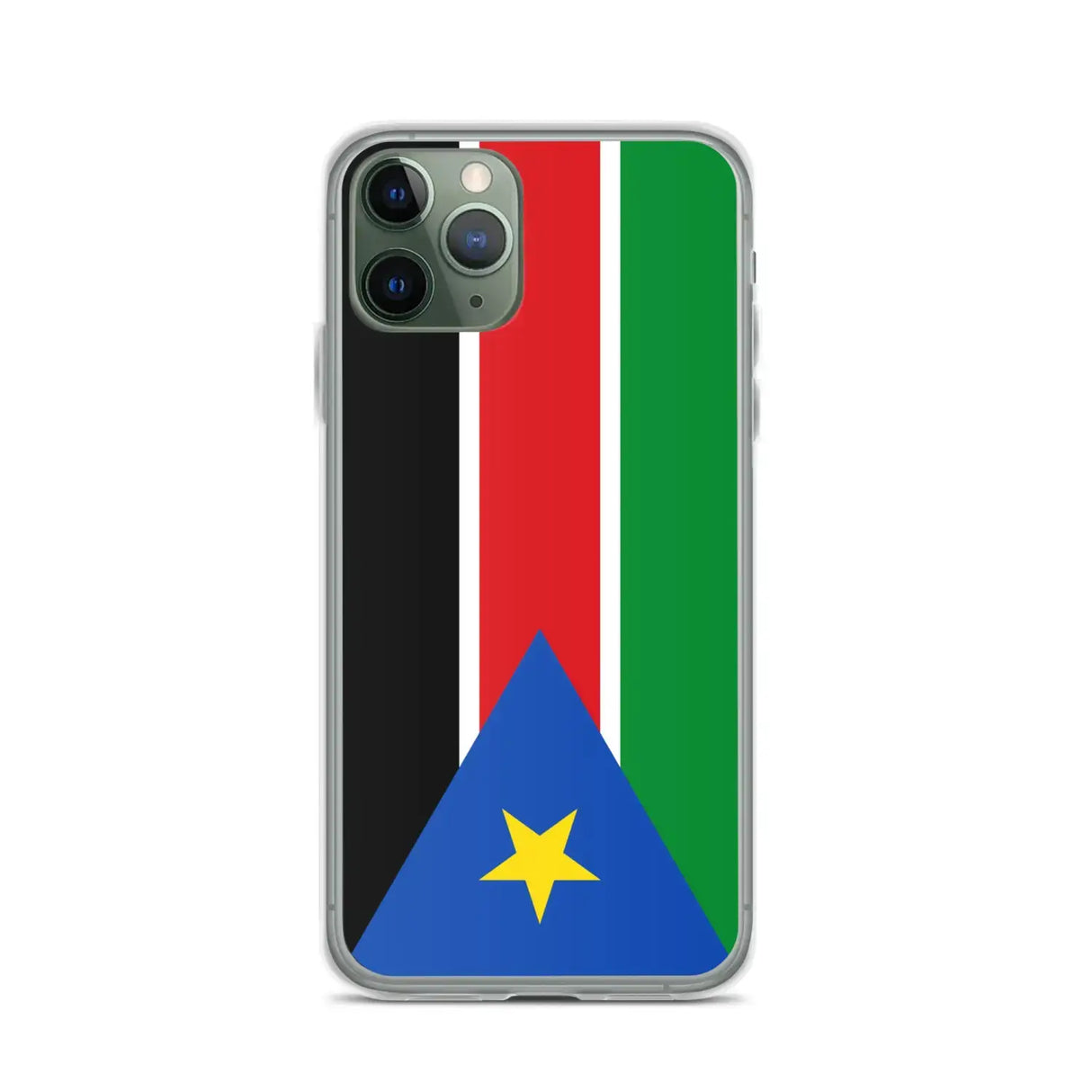 Coque iphone drapeau soudan du sud souple antichoc