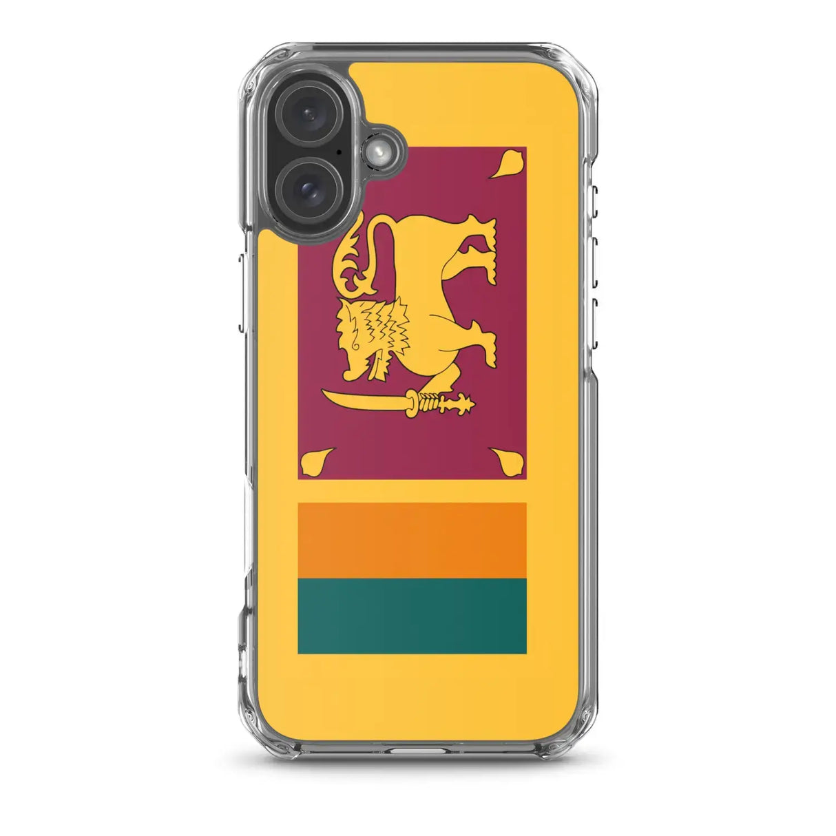 Coque iphone drapeau sri lanka souple antichoc transparente