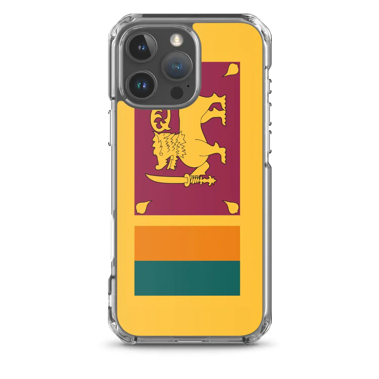 Coque iphone drapeau sri lanka souple antichoc transparente