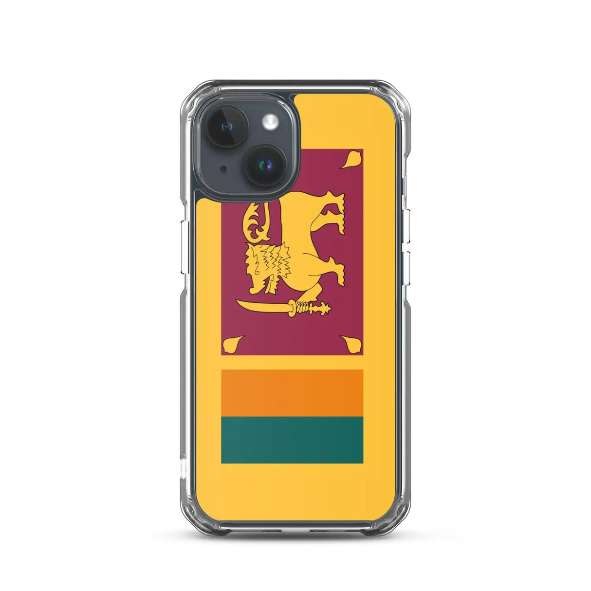 Coque iphone drapeau sri lanka souple antichoc transparente