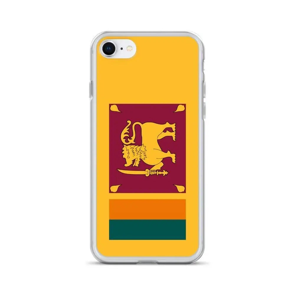 Coque iphone drapeau sri lanka souple antichoc transparente