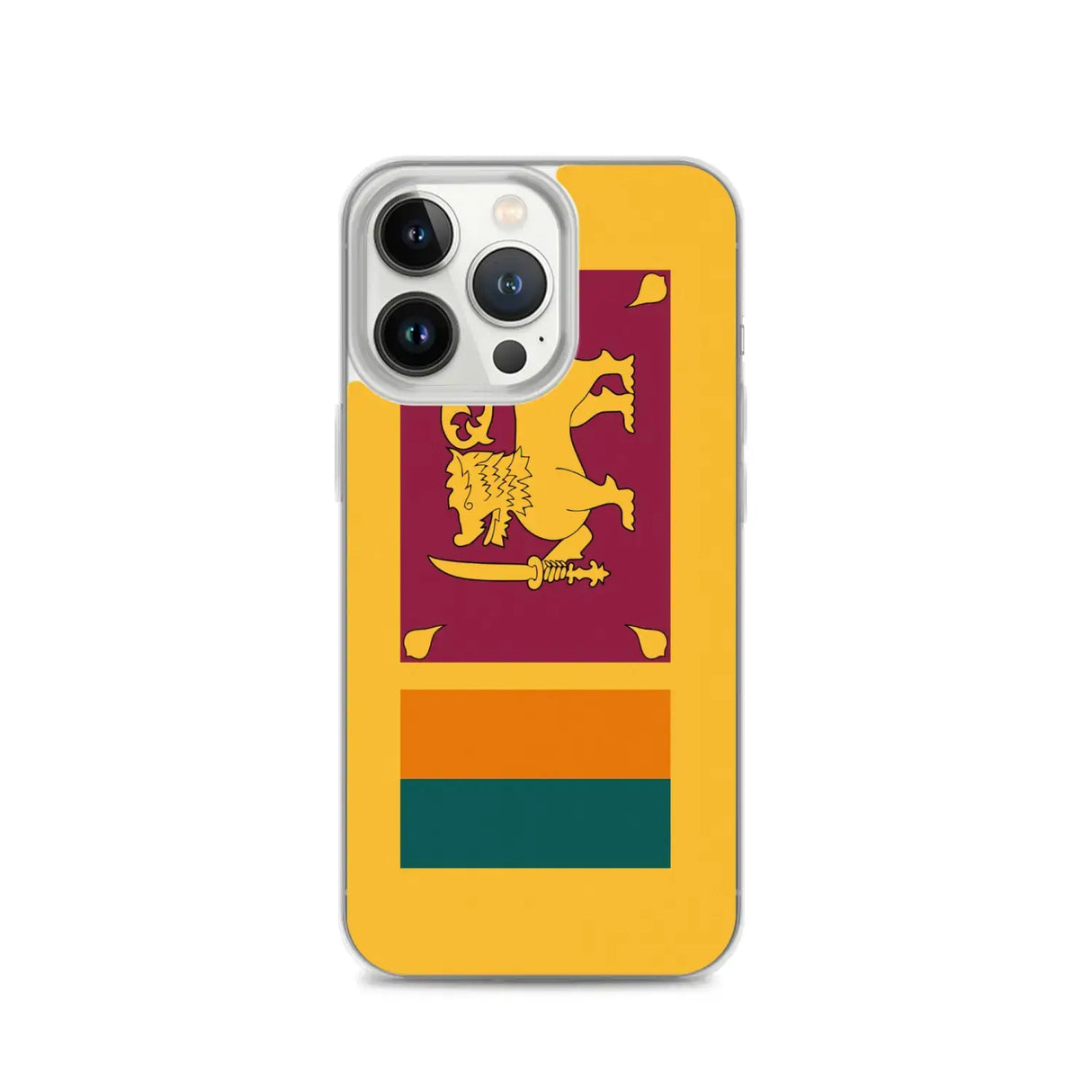 Coque iphone drapeau sri lanka souple antichoc transparente
