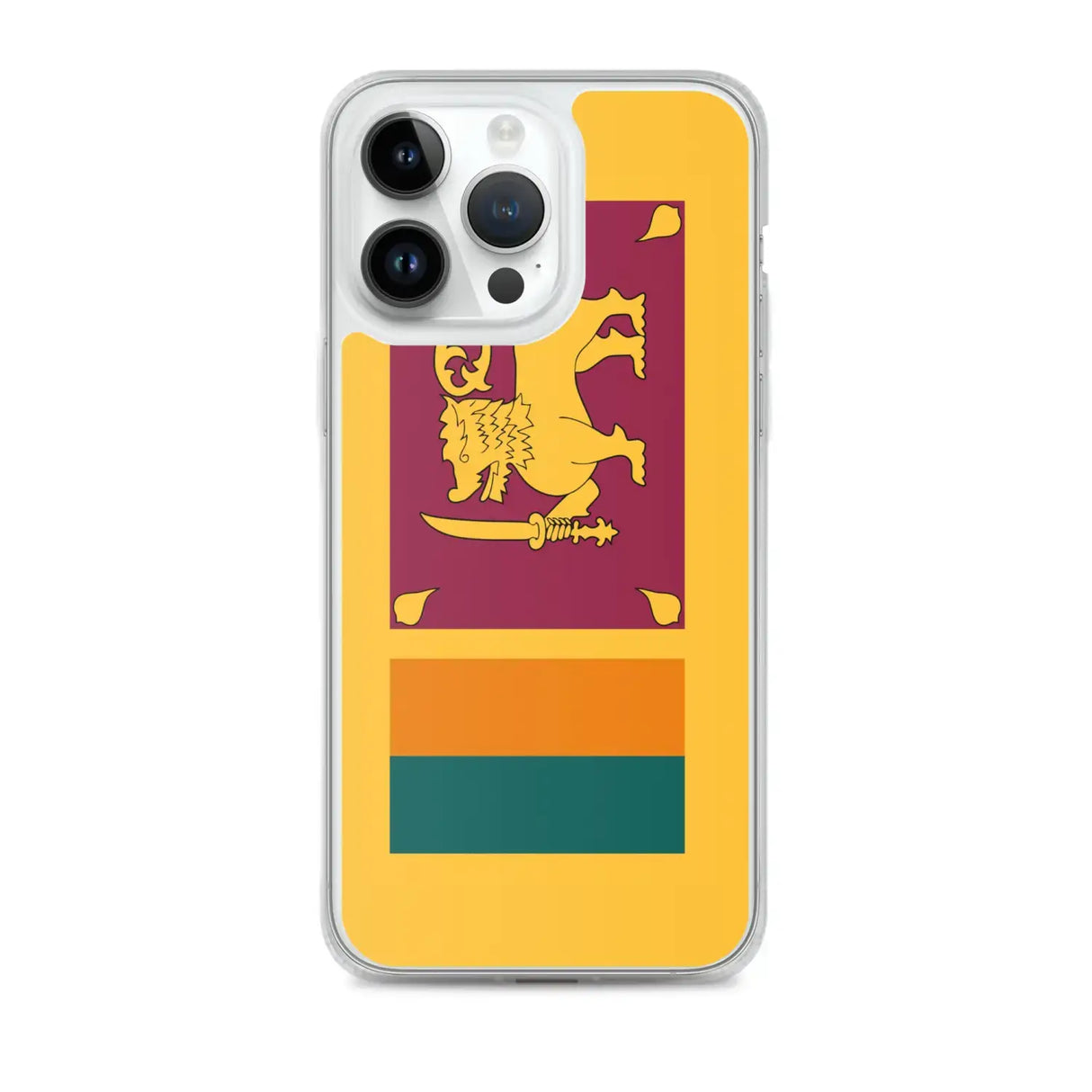 Coque iphone drapeau sri lanka souple antichoc transparente