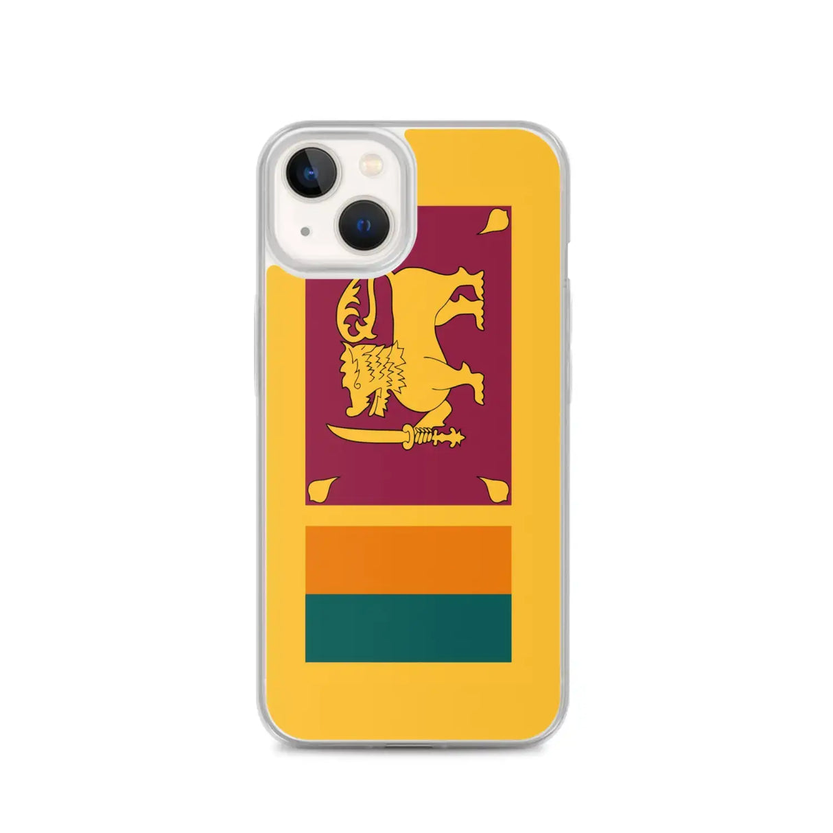 Coque iphone drapeau sri lanka souple antichoc transparente