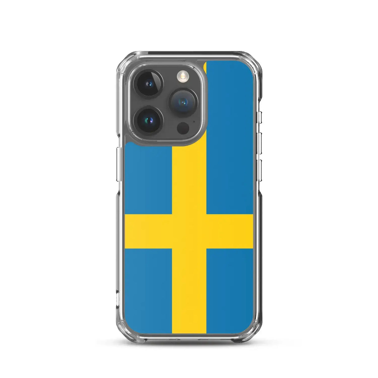 Coque iphone drapeau suède souple antichoc transparente