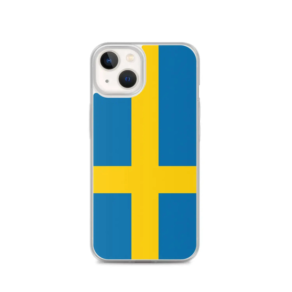 Coque iphone drapeau suède souple antichoc transparente