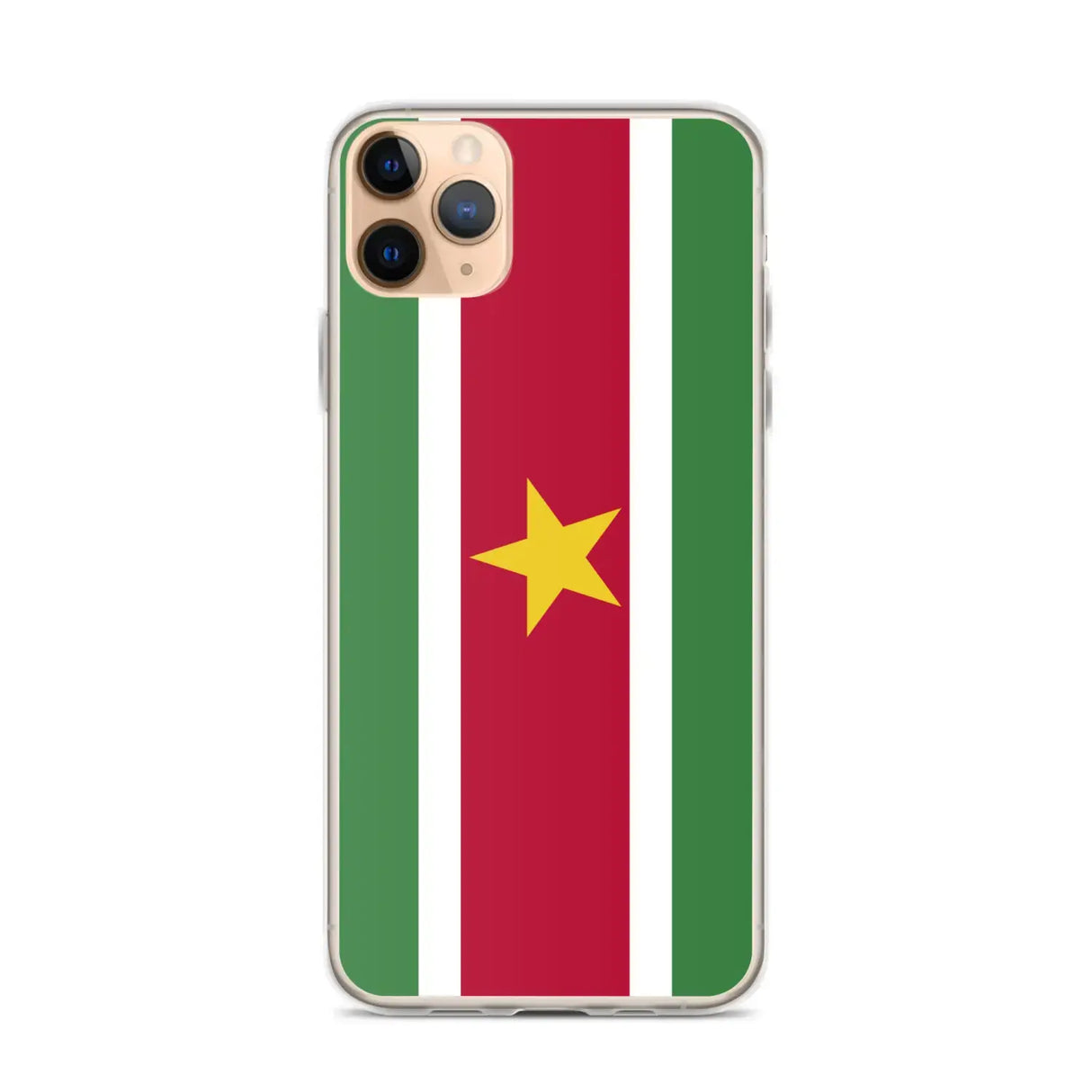 Coque iphone drapeau suriname souple antichoc transparente