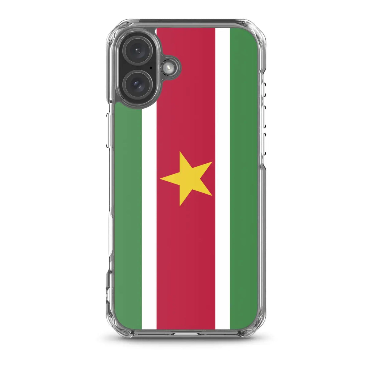 Coque iphone drapeau suriname souple antichoc transparente