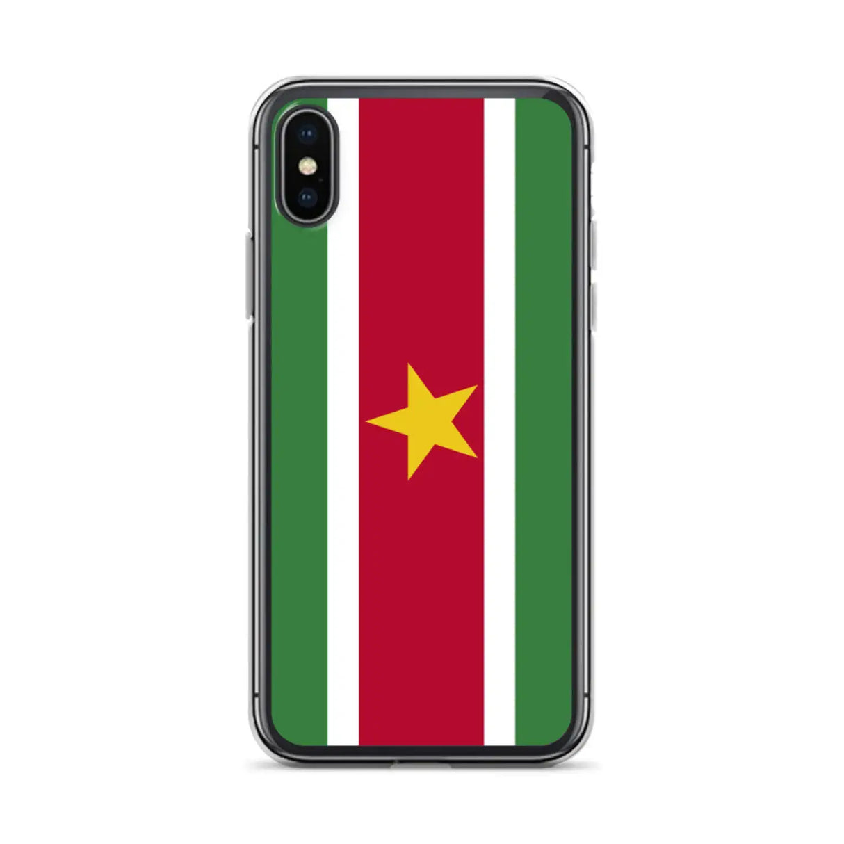Coque iphone drapeau suriname souple antichoc transparente