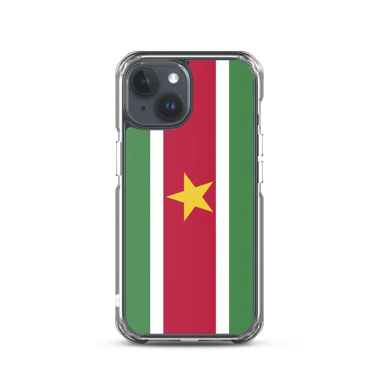 Coque iphone drapeau suriname souple antichoc transparente