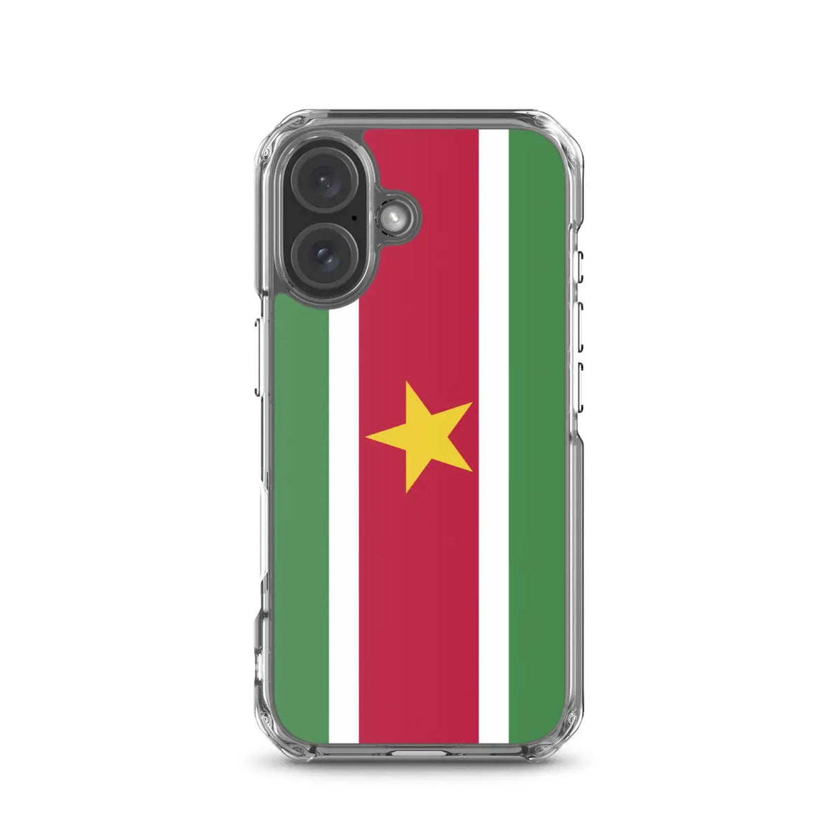 Coque iphone drapeau suriname souple antichoc transparente