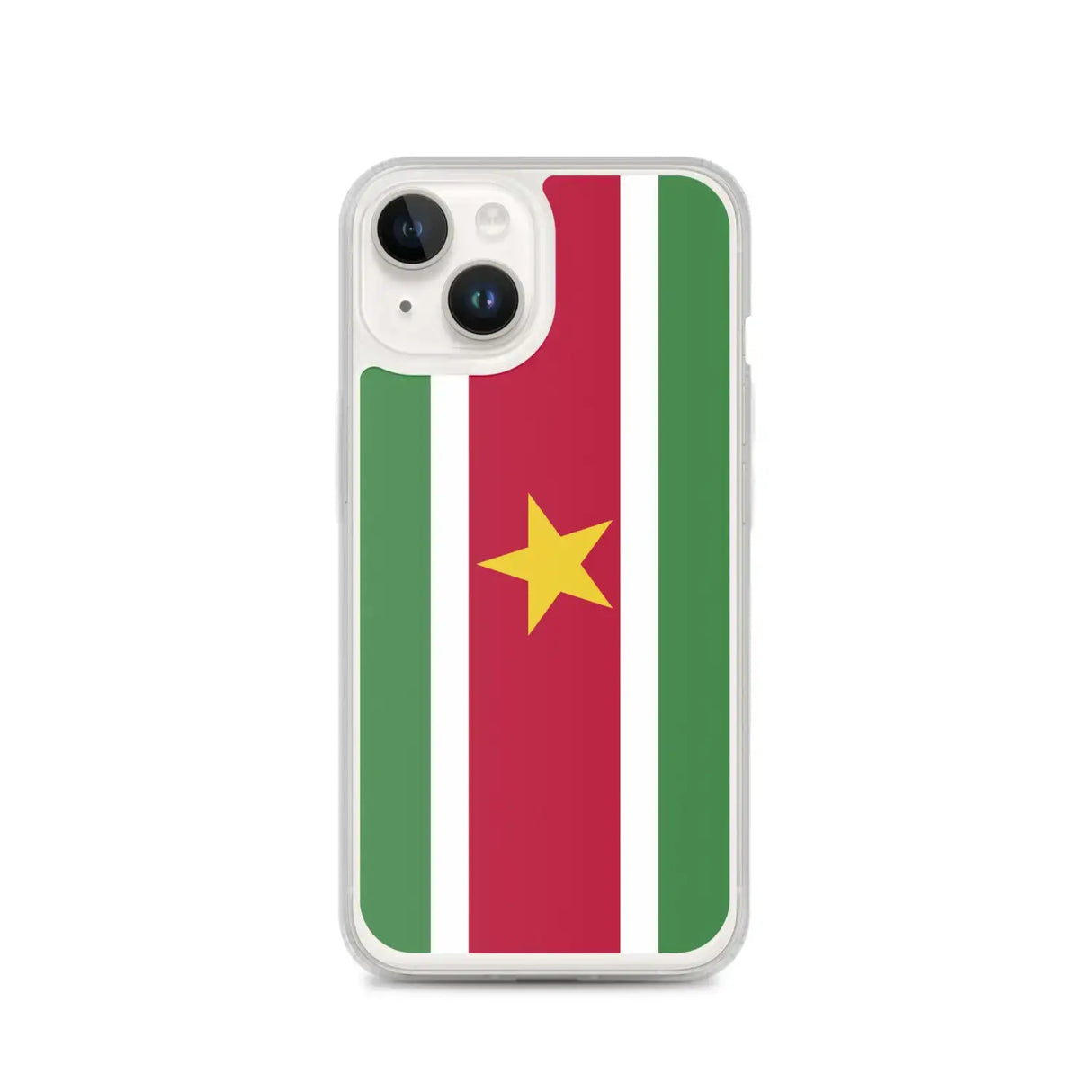 Coque iphone drapeau suriname souple antichoc transparente