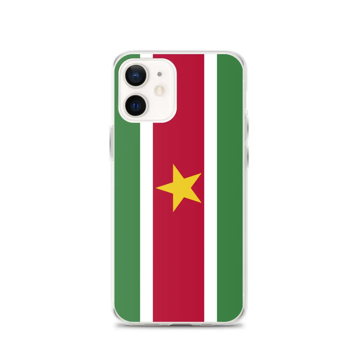 Coque iphone drapeau suriname souple antichoc transparente