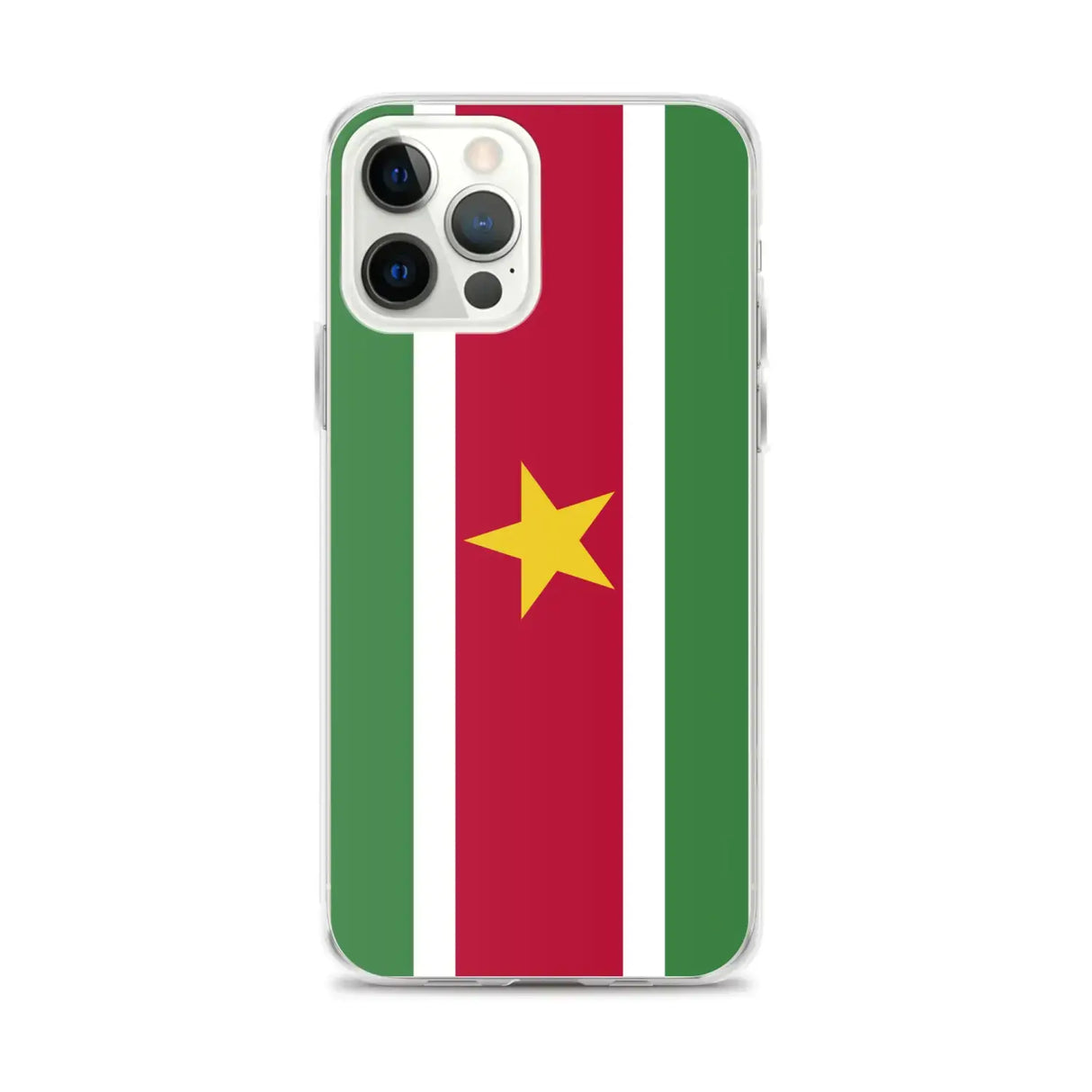 Coque iphone drapeau suriname souple antichoc transparente