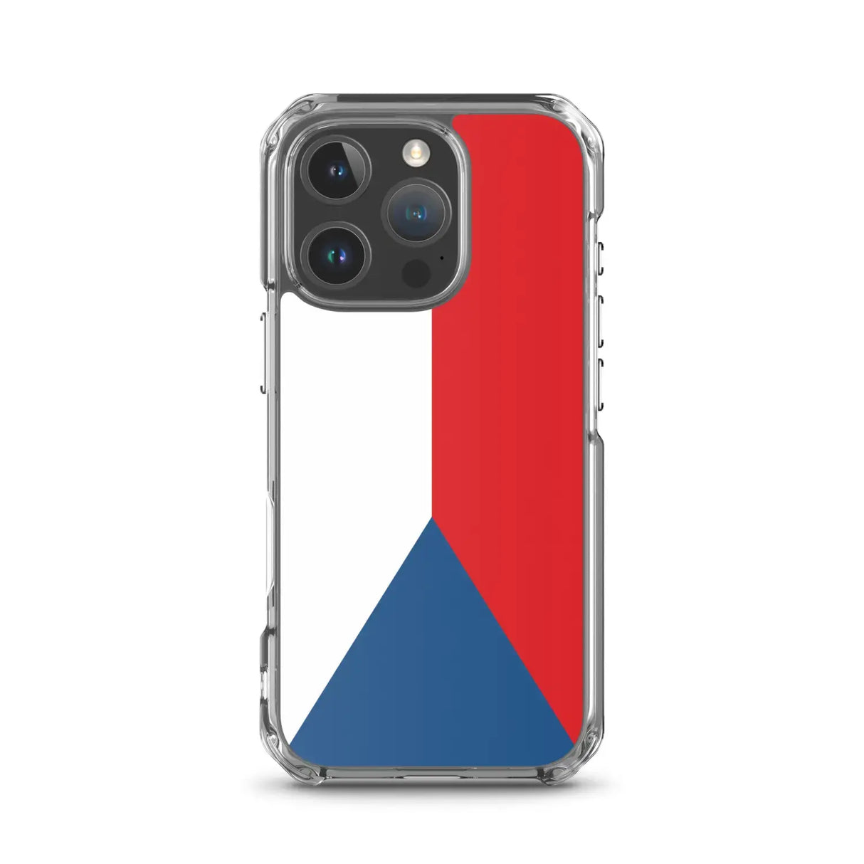 Coque iphone drapeau tchéquie souple antichoc transparente