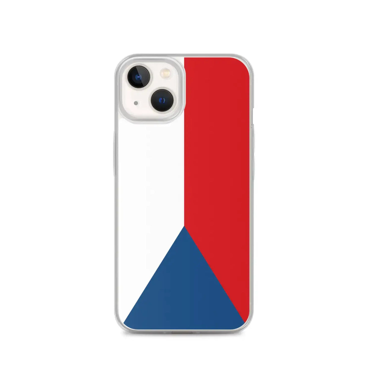 Coque iphone drapeau tchéquie souple antichoc transparente
