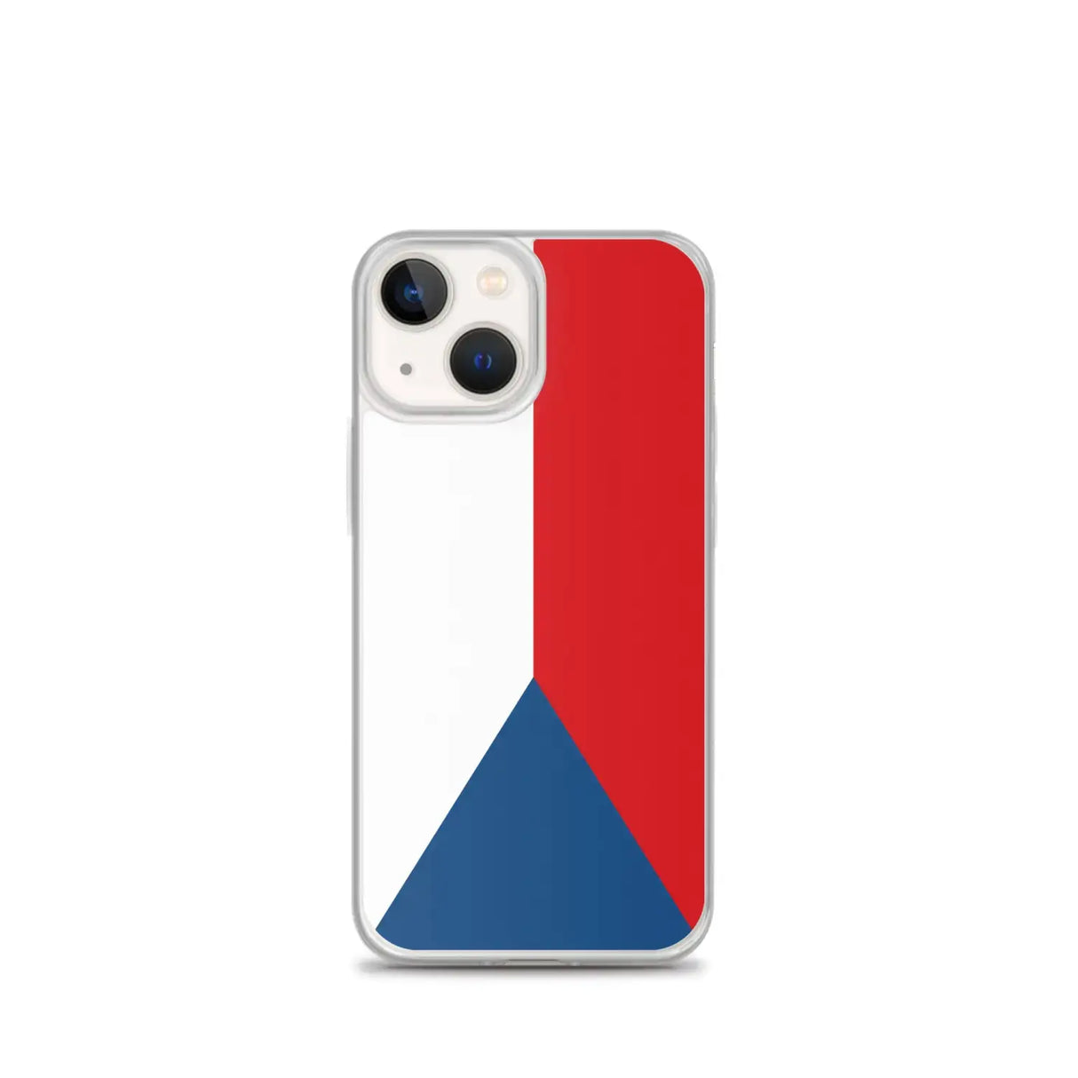 Coque iphone drapeau tchéquie souple antichoc transparente