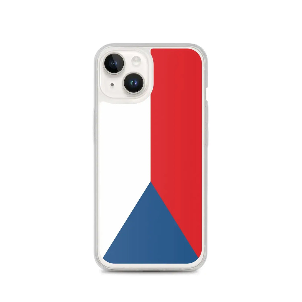 Coque iphone drapeau tchéquie souple antichoc transparente