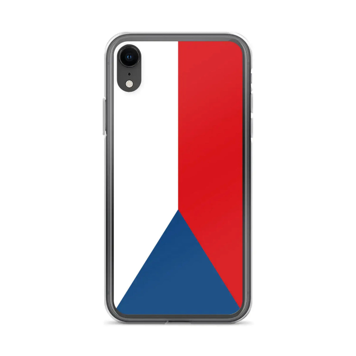Coque iphone drapeau tchéquie souple antichoc transparente