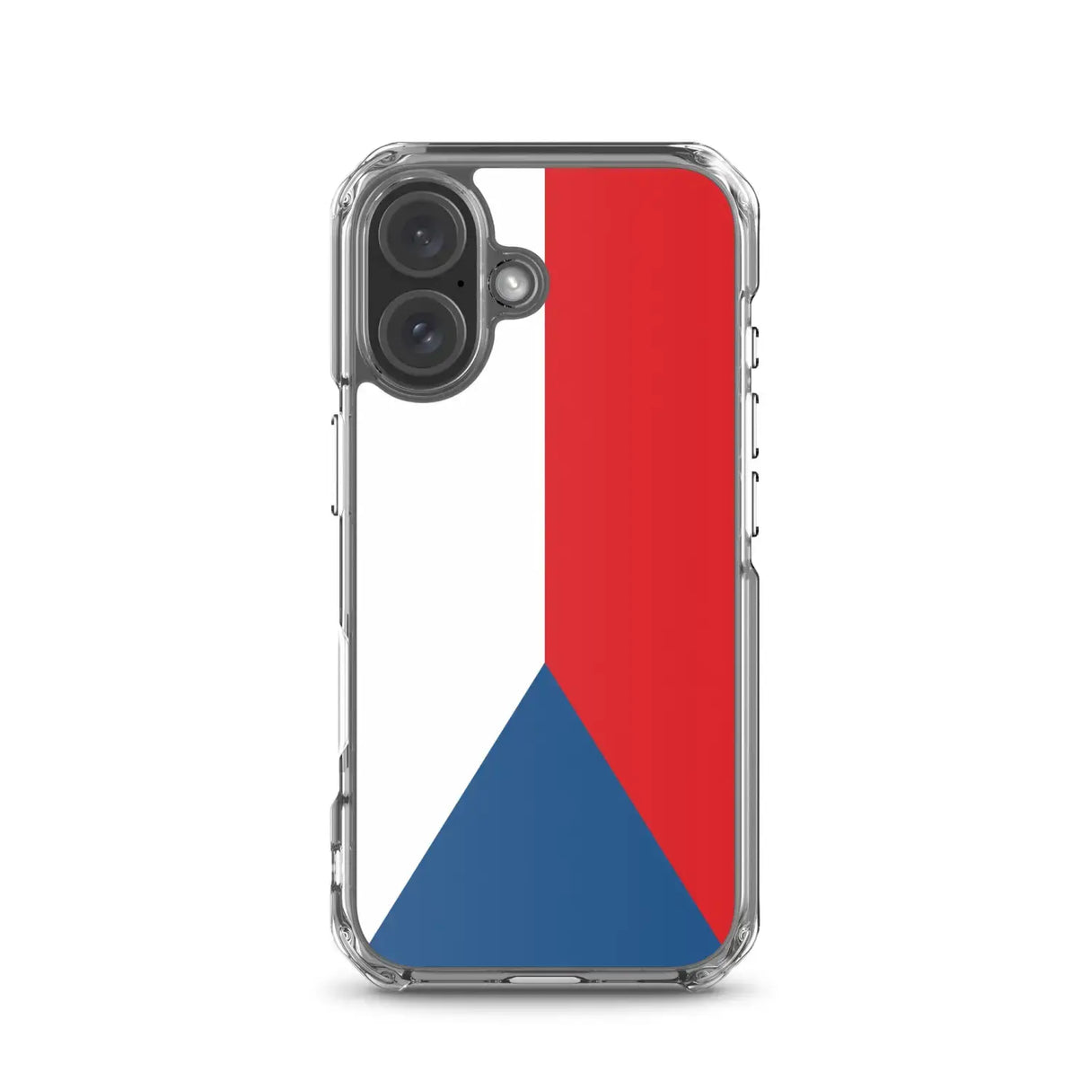 Coque iphone drapeau tchéquie souple antichoc transparente