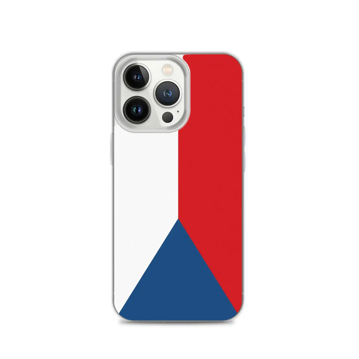 Coque iphone drapeau tchéquie souple antichoc transparente