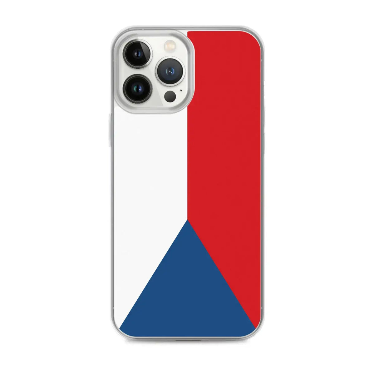 Coque iphone drapeau tchéquie souple antichoc transparente