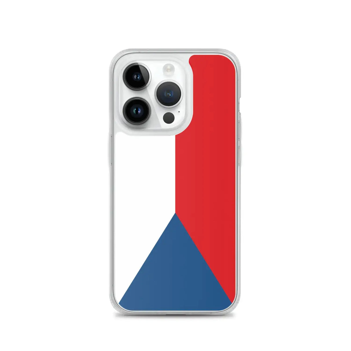 Coque iphone drapeau tchéquie souple antichoc transparente