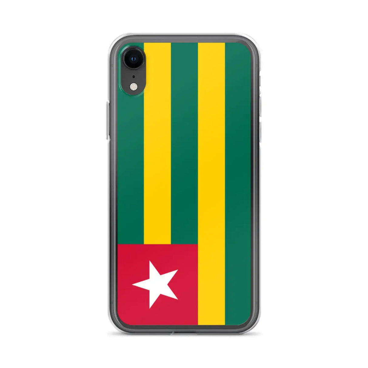 Coque iphone drapeau togo souple antichoc transparente
