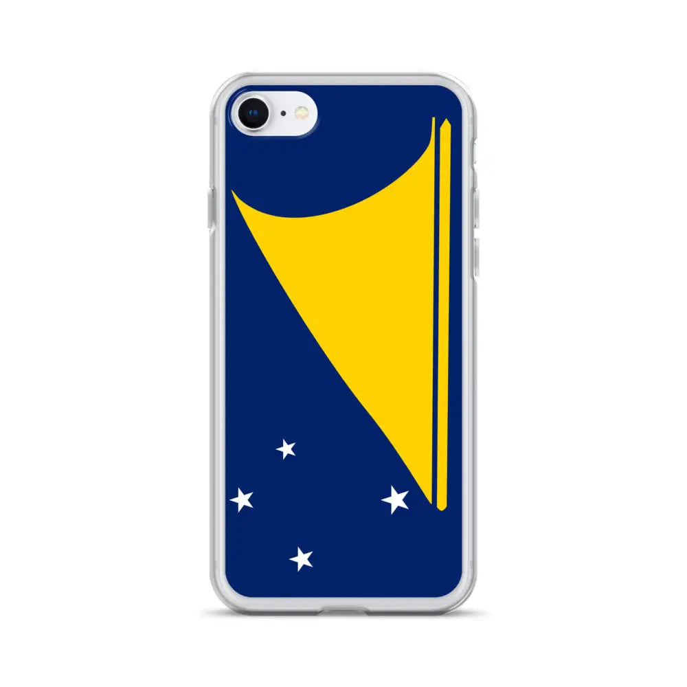 Coque iphone drapeau tokelau souple antichoc transparente