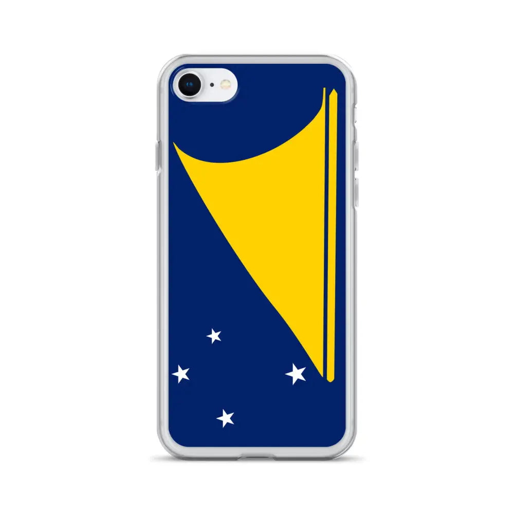 Coque iphone drapeau tokelau souple antichoc transparente