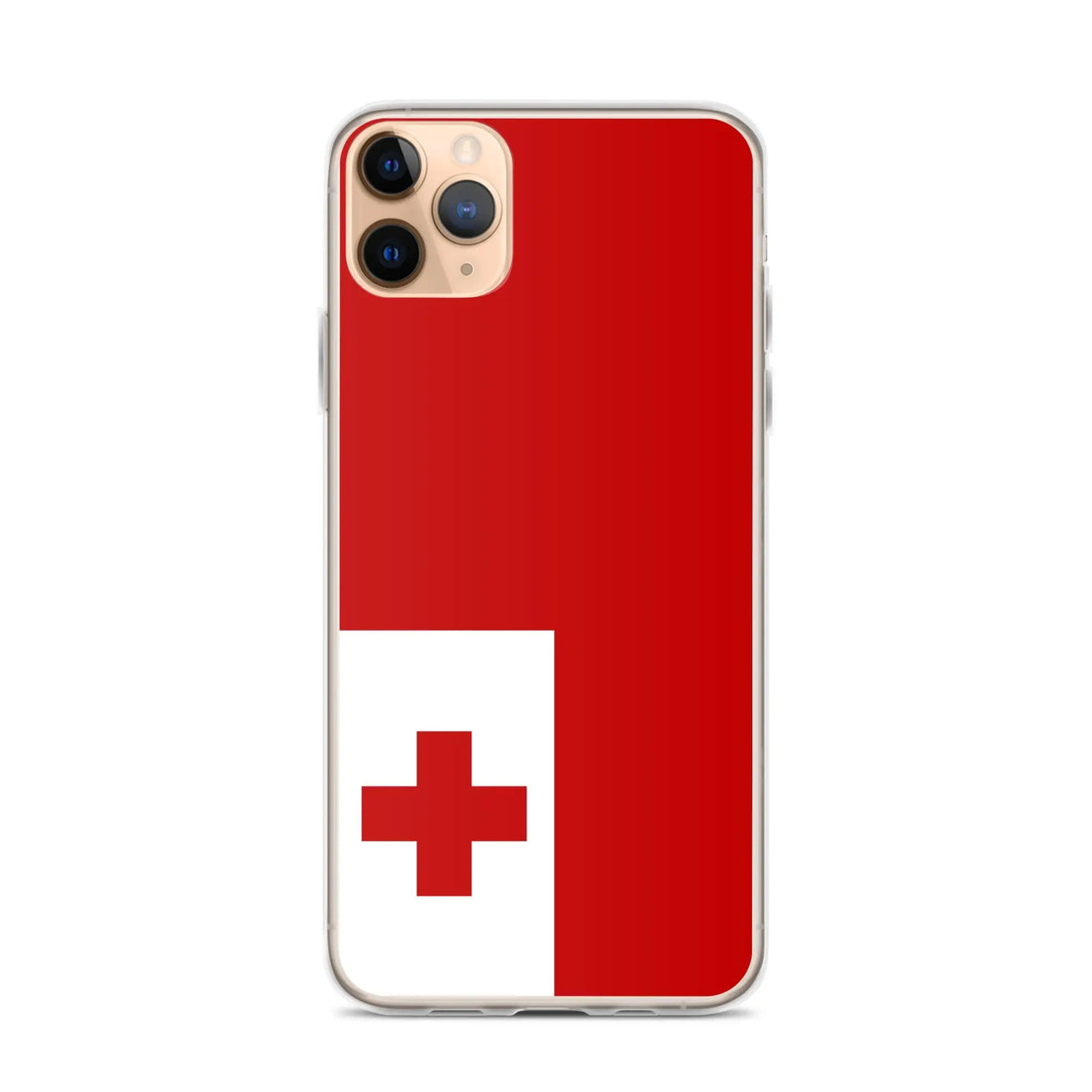 Coque iphone drapeau tonga souple antichoc transparente