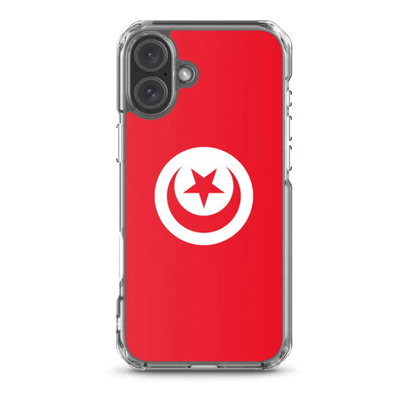 Coque iphone drapeau tunisie souple transparente antichoc