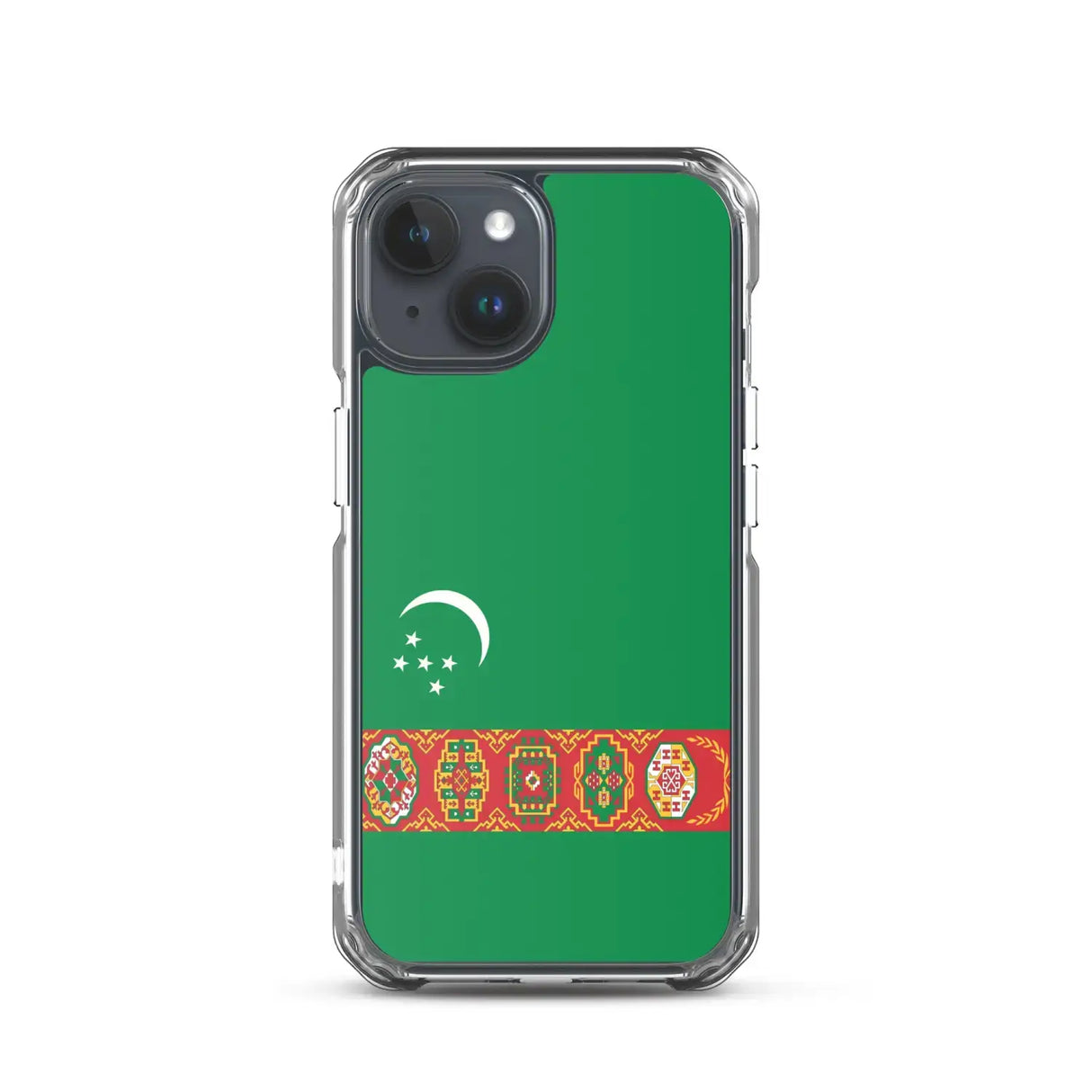Coque iphone drapeau turkménistan souple antichoc