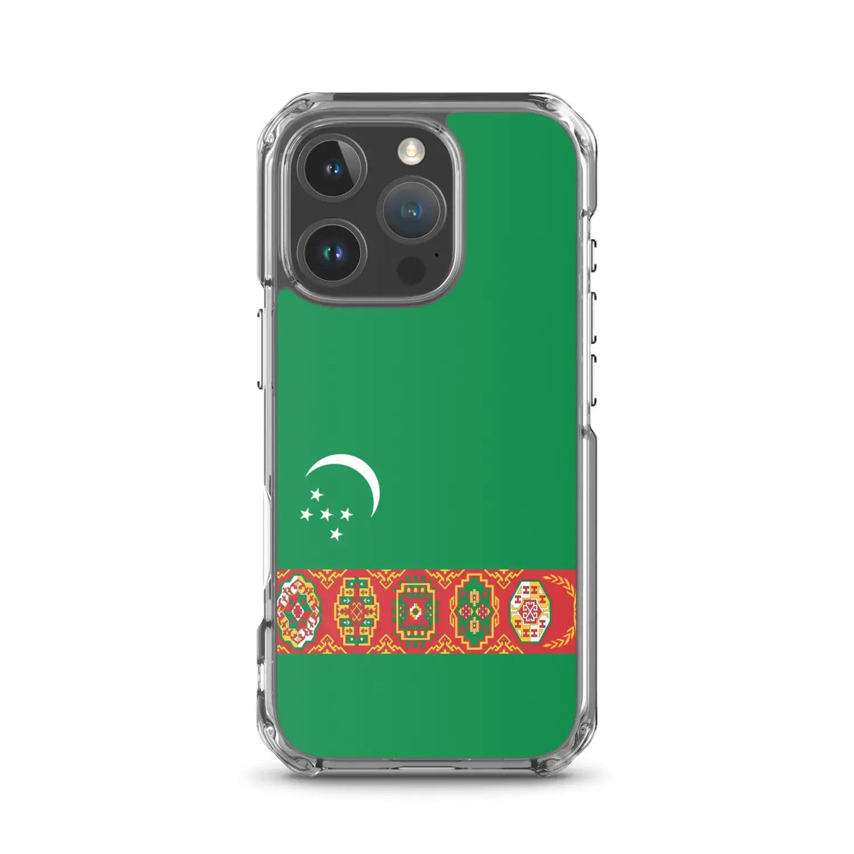 Coque iphone drapeau turkménistan souple antichoc