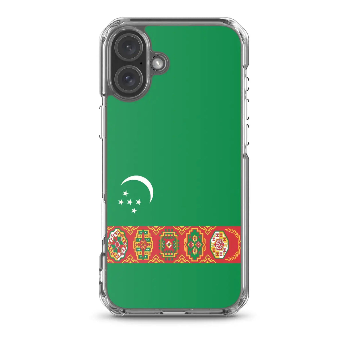 Coque iphone drapeau turkménistan souple antichoc