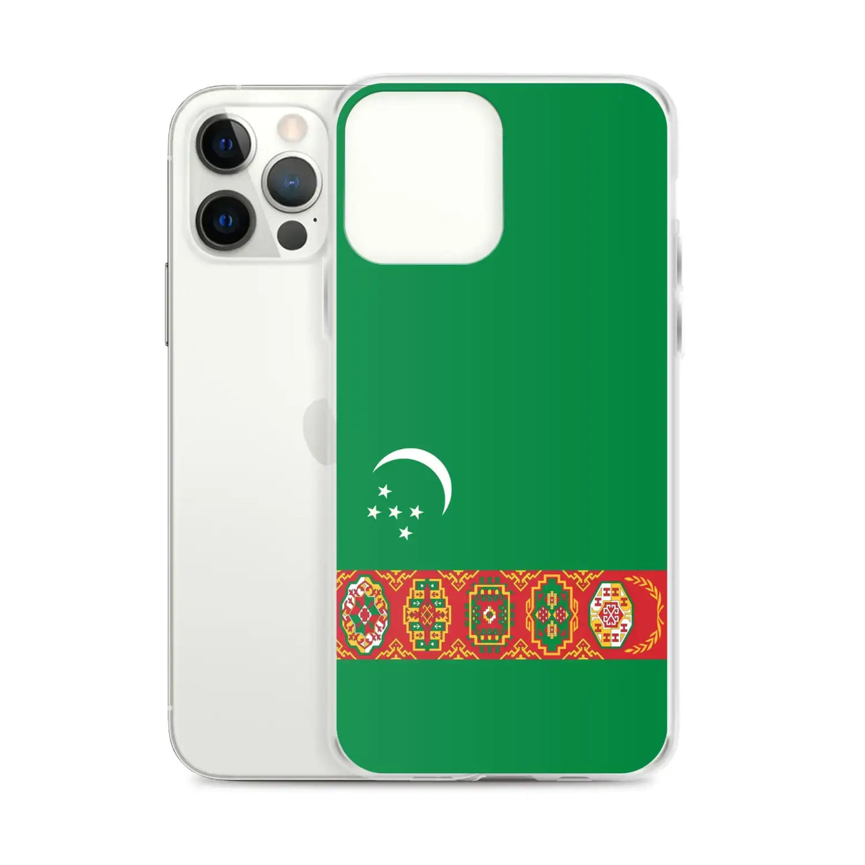 Coque iphone drapeau turkménistan souple antichoc