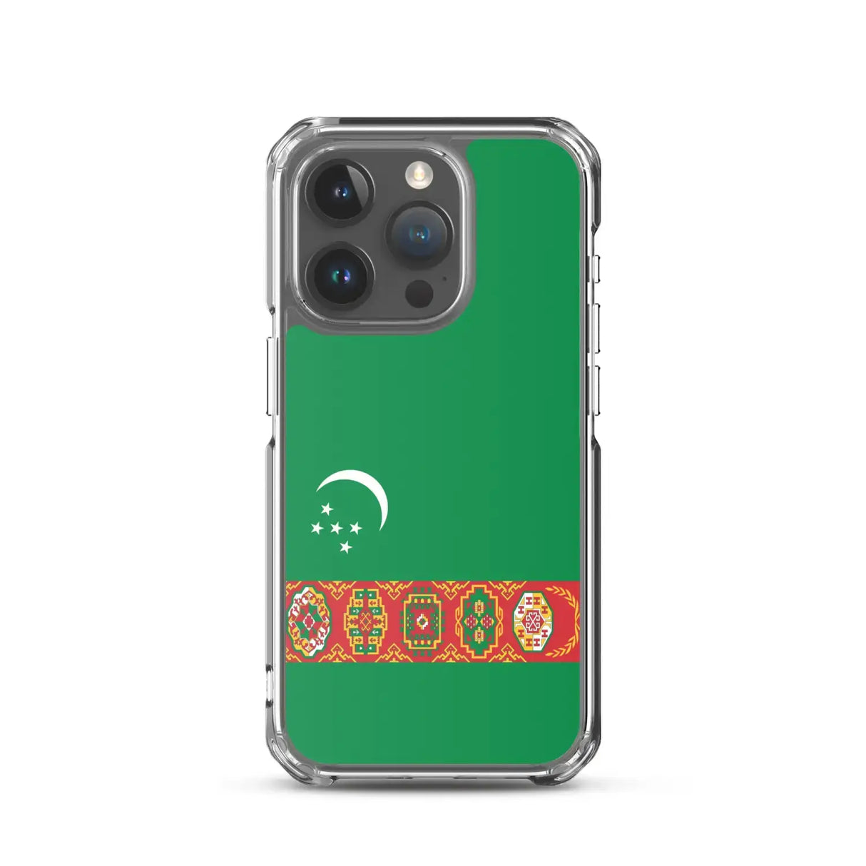 Coque iphone drapeau turkménistan souple antichoc