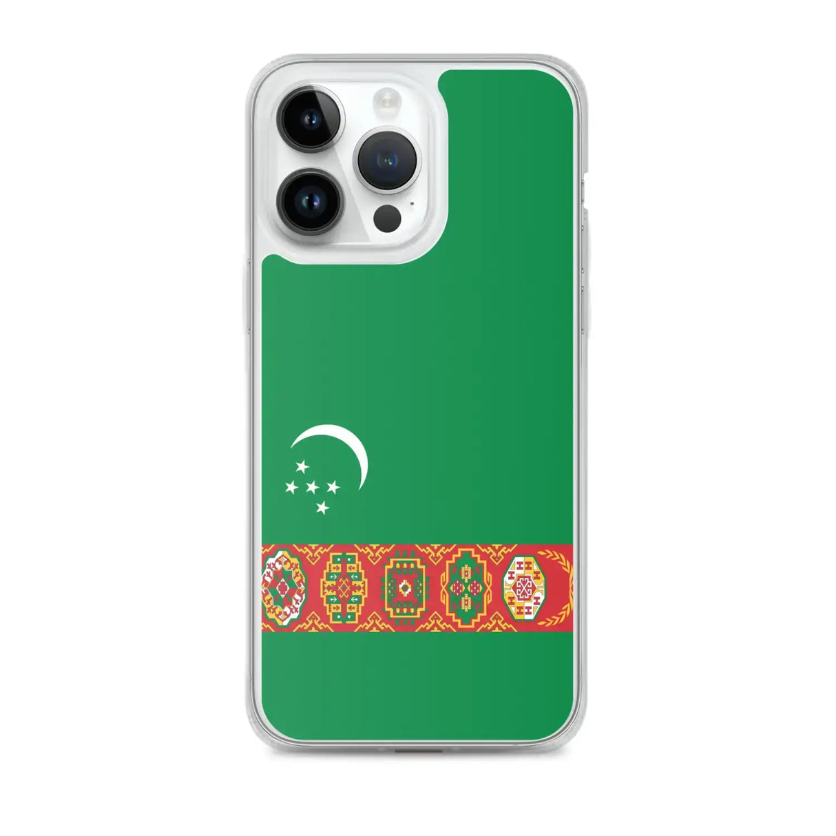Coque iphone drapeau turkménistan souple antichoc