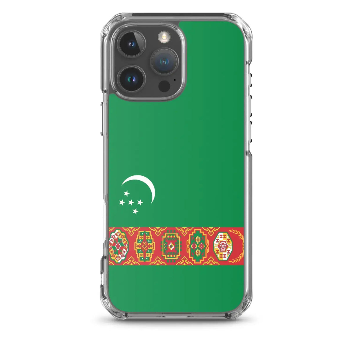 Coque iphone drapeau turkménistan souple antichoc