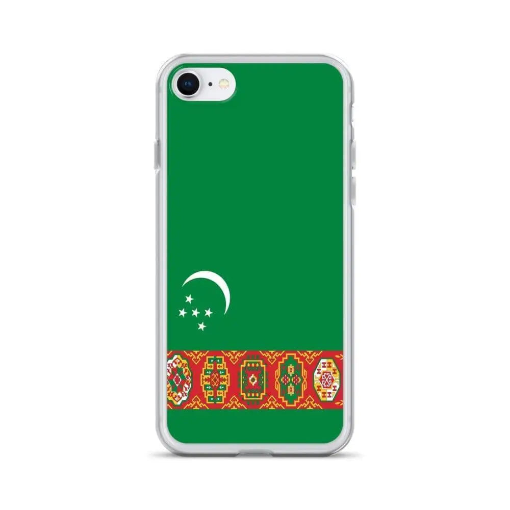 Coque iphone drapeau turkménistan souple antichoc