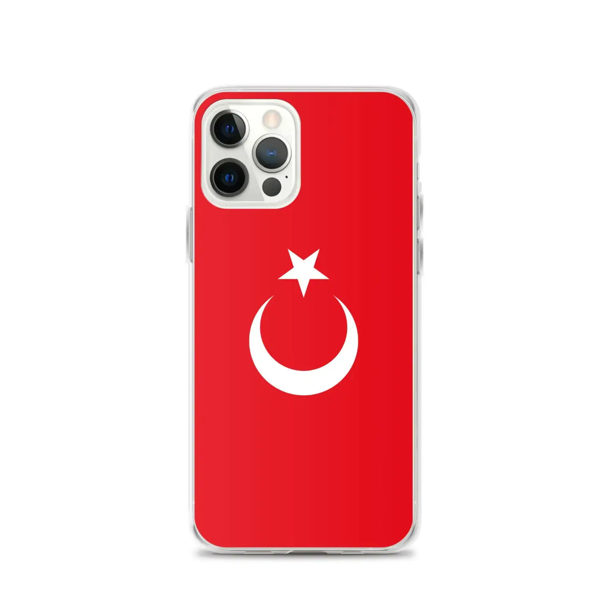 Coque iphone drapeau turquie souple antichoc transparente