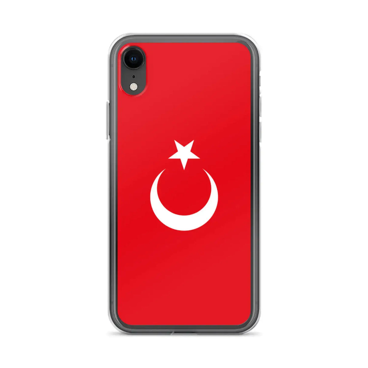 Coque iphone drapeau turquie souple antichoc transparente